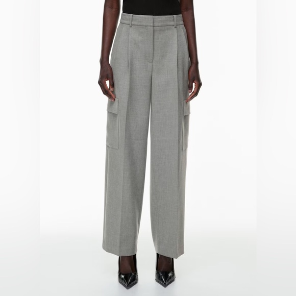NWOT Aritzia Babaton Spotlight Cargo Pant Trouser | Size 2 Dark Grey - Picture 2 of 14